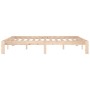 Solid wood bed frame 150x200 cm by vidaXL, Beds and slatted bases - Ref: Foro24-810370, Price: 92,90 €, Discount: %