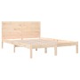 Solid wood bed frame 120x190 cm by vidaXL, Beds and slatted bases - Ref: Foro24-3104123, Price: 136,99 €, Discount: %