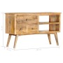 Aparador de madera maciza de mango 102x35x61 cm de vidaXL, Aparadores - Ref: Foro24-286295, Precio: 194,17 €, Descuento: %