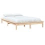 Solid pine wood bed frame 140x200 cm by vidaXL, Beds and slatted bases - Ref: Foro24-820541, Price: 116,91 €, Discount: %