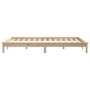 Estructura de cama madera maciza de pino 140x200 cm de vidaXL, Camas y somieres - Ref: Foro24-820541, Precio: 116,91 €, Descu...