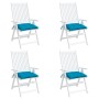 Cojines de silla de jardín 4 uds tela Oxford azul 40x40x7 cm de vidaXL, Cojines para sillas y sofás - Ref: Foro24-314873, Pre...