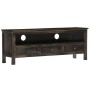 Solid black mango wood TV stand 120x30x45 cm by vidaXL, TV Furniture - Ref: Foro24-286300, Price: 160,74 €, Discount: %