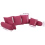 Kissenset 7-teilig aus rosa Stoff von vidaXL, Kissen für Stühle und Sofas - Ref: Foro24-350381, Preis: 58,76 €, Rabatt: %