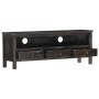 Solid black mango wood TV stand 120x30x45 cm by vidaXL, TV Furniture - Ref: Foro24-286300, Price: 161,99 €, Discount: %