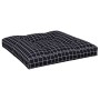 Cushion for pallets black checkered fabric 70x70x12 cm by vidaXL, Cushions for chairs and sofas - Ref: Foro24-360485, Price: ...