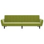 2 seater light green velvet sofa bed by vidaXL, Sofas - Ref: Foro24-337539, Price: 197,35 €, Discount: %