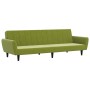 2-seater sofa bed with footrest in light green velvet by vidaXL, Sofas - Ref: Foro24-3080723, Price: 256,34 €, Discount: %