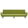 2-seater sofa bed with footrest in light green velvet by vidaXL, Sofas - Ref: Foro24-3080723, Price: 256,34 €, Discount: %