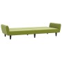 2-seater sofa bed with footrest in light green velvet by vidaXL, Sofas - Ref: Foro24-3080723, Price: 256,34 €, Discount: %