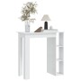 Bar table with glossy white plywood shelf 102x50x103.5cm by vidaXL, Kitchen and dining tables - Ref: Foro24-809464, Price: 10...