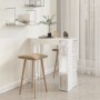 Bar table with glossy white plywood shelf 102x50x103.5cm by vidaXL, Kitchen and dining tables - Ref: Foro24-809464, Price: 10...