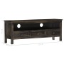 Solid black mango wood TV stand 120x30x45 cm by vidaXL, TV Furniture - Ref: Foro24-286300, Price: 161,99 €, Discount: %