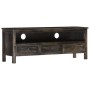 Solid black mango wood TV stand 120x30x45 cm by vidaXL, TV Furniture - Ref: Foro24-286300, Price: 161,99 €, Discount: %