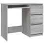 Sonoma gray plywood desk 90x45x76 cm by vidaXL, Desks - Ref: Foro24-815508, Price: 91,99 €, Discount: %