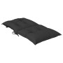 Garden chair cushion low backrest 2 pcs black fabric 100x50x7 cm by vidaXL, Cushions for chairs and sofas - Ref: Foro24-31429...