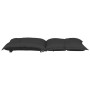 Garden chair cushion low backrest 2 pcs black fabric 100x50x7 cm by vidaXL, Cushions for chairs and sofas - Ref: Foro24-31429...