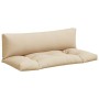 Palettenkissen 2 Einheiten beige Stoff von vidaXL, Kissen für Stühle und Sofas - Ref: Foro24-314649, Preis: 57,20 €, Rabatt: %