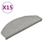 Stair tread mats 15 pcs light gray 65x24x4 cm by vidaXL, Stair mats - Ref: Foro24-322371, Price: 63,96 €, Discount: %