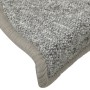 Alfombras de peldaños de escalera 15 uds gris claro 65x24x4 cm de vidaXL, Alfombrillas para escalones - Ref: Foro24-322371, P...