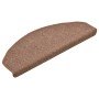 Stair tread mats 15 pcs brown 65x24x4 cm by vidaXL, Stair mats - Ref: Foro24-322367, Price: 59,23 €, Discount: %