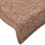 Stair tread mats 15 pcs brown 65x24x4 cm by vidaXL, Stair mats - Ref: Foro24-322367, Price: 59,23 €, Discount: %