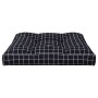 Cushion for pallets black checkered fabric 80x80x12 cm by vidaXL, Cushions for chairs and sofas - Ref: Foro24-360507, Price: ...