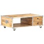 Solid raw mango wood coffee table 89x59x33 cm by vidaXL, Coffee table - Ref: Foro24-323408, Price: 141,99 €, Discount: %