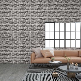 3D wall panels 10 pcs dark gray brick design EPS by vidaXL, Wall covering - Ref: Foro24-332925, Price: 166,75 €, Discount: %