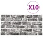 3D wall panels 10 pcs dark gray brick design EPS by vidaXL, Wall covering - Ref: Foro24-332925, Price: 166,50 €, Discount: %