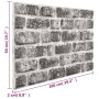 3D wall panels 10 pcs dark gray brick design EPS by vidaXL, Wall covering - Ref: Foro24-332925, Price: 166,50 €, Discount: %