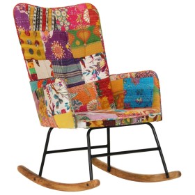 Multicolor Patchwork Canvas Rocking Chair by vidaXL, Rocking chairs - Ref: Foro24-339687, Price: 131,99 €, Discount: %