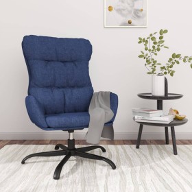 Sillón de relax de tela azul de vidaXL, Sillones - Ref: Foro24-341180, Precio: 89,99 €, Descuento: %