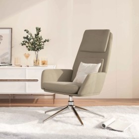 Light Gray Faux Suede Leather Relaxation Armchair by vidaXL, Armchairs - Ref: Foro24-341325, Price: 100,99 €, Discount: %