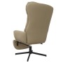 Relaxation armchair with footrest in cappuccino-colored synthetic leather by vidaXL, Armchairs - Ref: Foro24-3097618, Price: ...