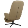 Relaxation armchair and footrest in cappuccino-colored synthetic leather by vidaXL, Armchairs - Ref: Foro24-3097421, Price: 1...