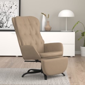 Relaxation armchair with footrest in cappuccino-colored synthetic leather by vidaXL, Armchairs - Ref: Foro24-3097691, Price: ...