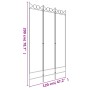 Three-panel room divider in anthracite gray fabric, 120x200 cm. by vidaXL, Room dividers - Ref: Foro24-350148, Price: 30,93 €...