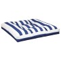 Blue and white striped cushion for pallets 70x70x12 cm by vidaXL, Cushions for chairs and sofas - Ref: Foro24-360484, Price: ...