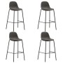 Kitchen stools 4 units dark gray fabric by vidaXL, Kitchen stools - Ref: Foro24-281526, Price: 203,53 €, Discount: %