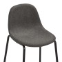 Kitchen stools 4 units dark gray fabric by vidaXL, Kitchen stools - Ref: Foro24-281526, Price: 203,53 €, Discount: %