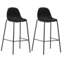 Kitchen stools 2 units black fabric by vidaXL, Kitchen stools - Ref: Foro24-281535, Price: 141,32 €, Discount: %