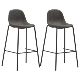 Kitchen stools 2 units dark gray fabric by vidaXL, Kitchen stools - Ref: Foro24-281525, Price: 141,56 €, Discount: %