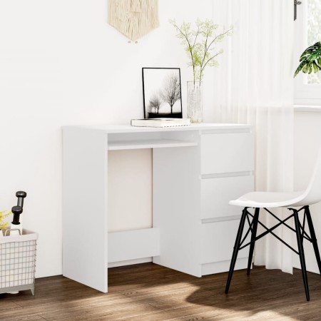 White plywood desk 90x45x76 cm by vidaXL, Desks - Ref: Foro24-801373, Price: 128,95 €, Discount: %