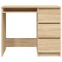 Escritorio madera contrachapada color roble Sonoma 90x45x76 cm de vidaXL, Escritorios - Ref: Foro24-801376, Precio: 80,56 €, ...