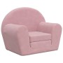 Rosafarbenes Kinderschlafsofa aus weichem Plüsch von vidaXL, Baby- und Kleinkindmöbel - Ref: Foro24-341778, Preis: 46,99 €, R...