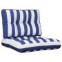 Cushions for pallet sofa 2 pieces blue and white striped fabric by vidaXL, Cushions for chairs and sofas - Ref: Foro24-360682...