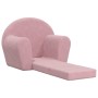 Sofá cama para niños felpa suave rosa de vidaXL, Mobiliario para bebés y niños pequeños - Ref: Foro24-341778, Precio: 46,90 €...