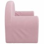 Sofá cama infantil 2 plazas felpa suave rosa de vidaXL, Mobiliario para bebés y niños pequeños - Ref: Foro24-341784, Precio: ...