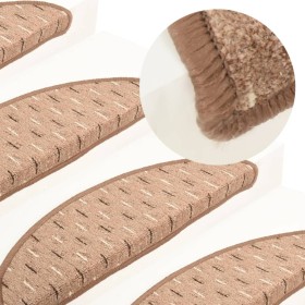 Stair tread mats 15 pcs brown 56x17x3 cm by vidaXL, Stair mats - Ref: Foro24-149869, Price: 56,99 €, Discount: %